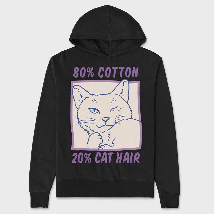 Cotton and Cat Hair, Hanorac Oversize Barbati (Unisex)