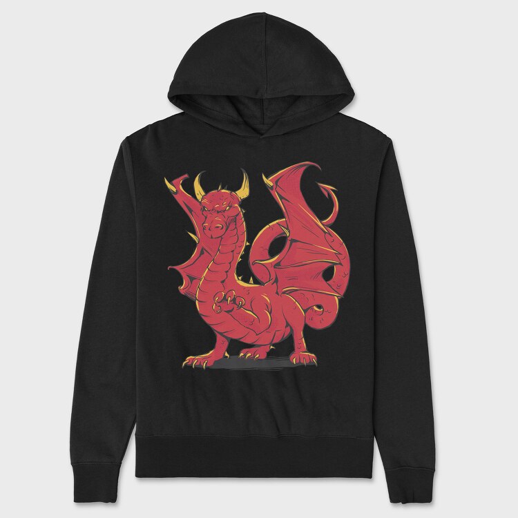 Dragon Red, Hanorac Oversize Barbati (Unisex)