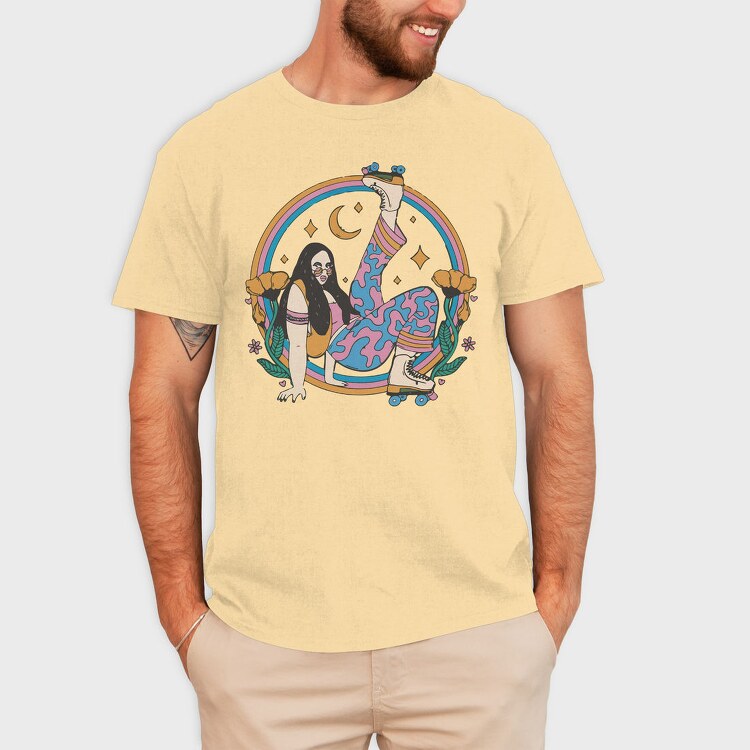 Skate Moon Goddess, Tricou Barbati (Unisex)