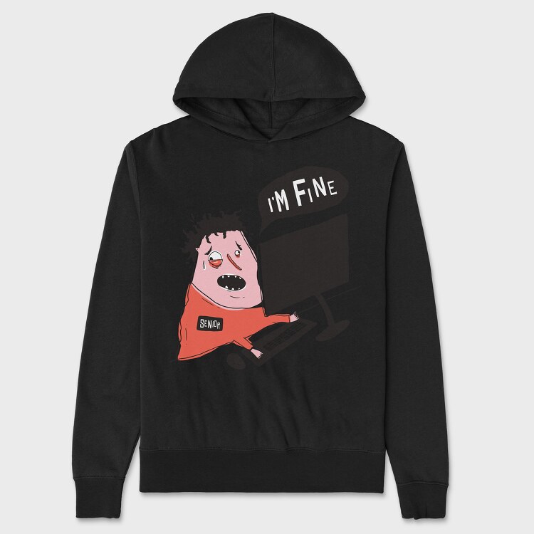 Im Fine, Hanorac Oversize Barbati (Unisex)