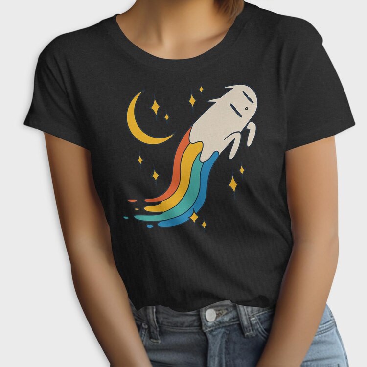 Flying Cat Rainbow, Tricou Femei