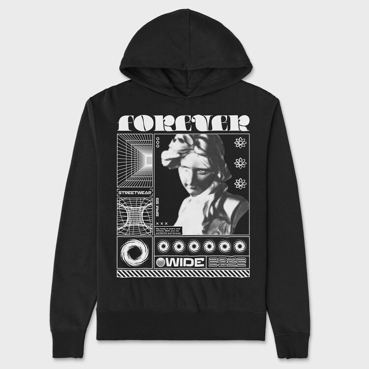 Forever 1, Hanorac Oversize Barbati (Unisex)