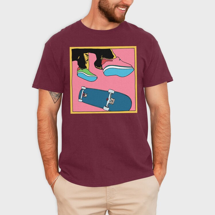 Skate Shoe Vibe, Tricou Barbati (Unisex)