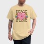 Peace Love Swirls, Tricou Barbati (Unisex)