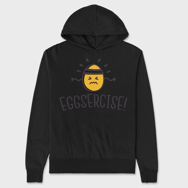 Eggsercise, Hanorac Oversize Barbati (Unisex)