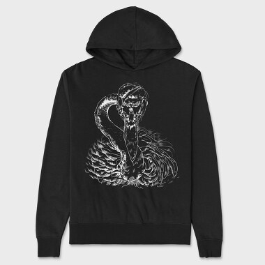 Patched Flamingo Portrait, Hanorac Oversize Barbati (Unisex)