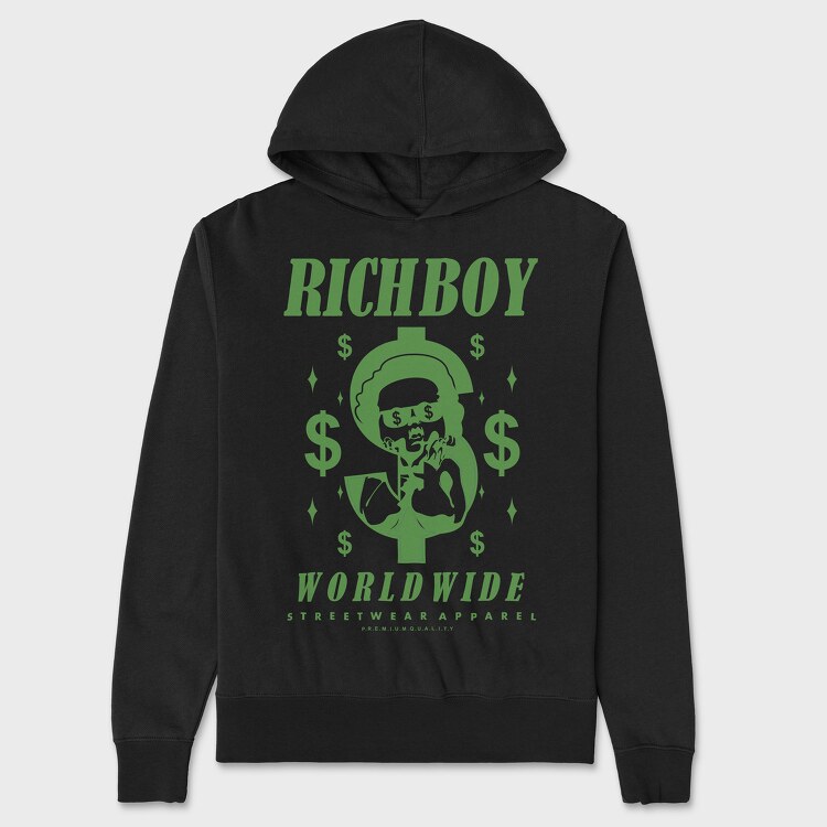 Richboy 2, Hanorac Oversize Barbati (Unisex)