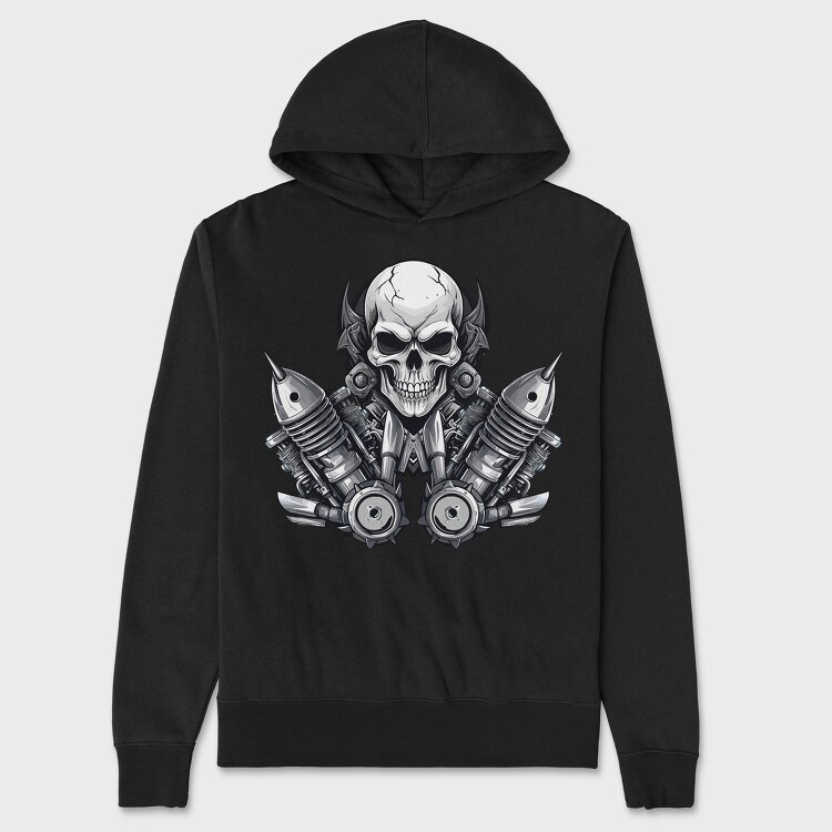 Skull Engineer, Hanorac Oversize Barbati (Unisex)