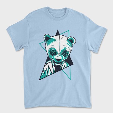 Tricou Barbati (Unisex), Neon Panda