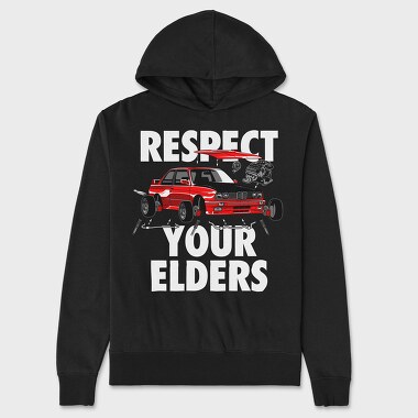 RESPECT YOUR ELDERS, Hanorac Oversize Barbati (Unisex)