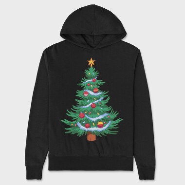 Christmas Tree Classic, Hanorac Oversize Barbati (Unisex)