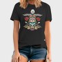 Biker Chick Rose, Tricou Barbati (Unisex)