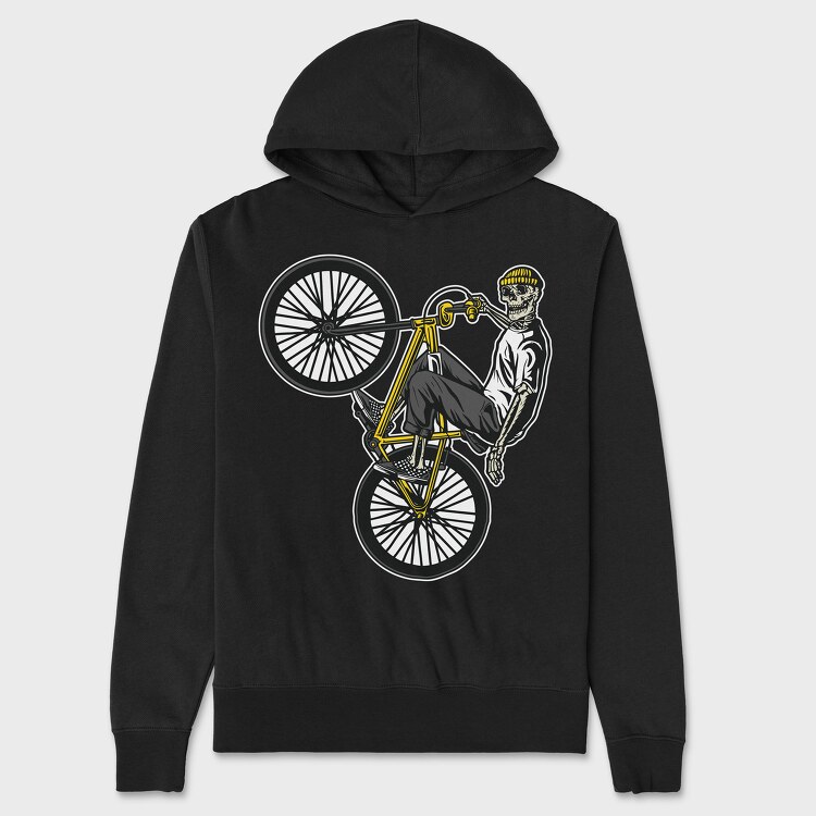 Skeleton BMX, Hanorac Oversize Barbati (Unisex)