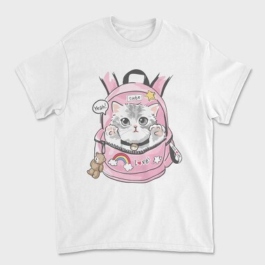 Kitty Backpack Love, Tricou Barbati (Unisex)
