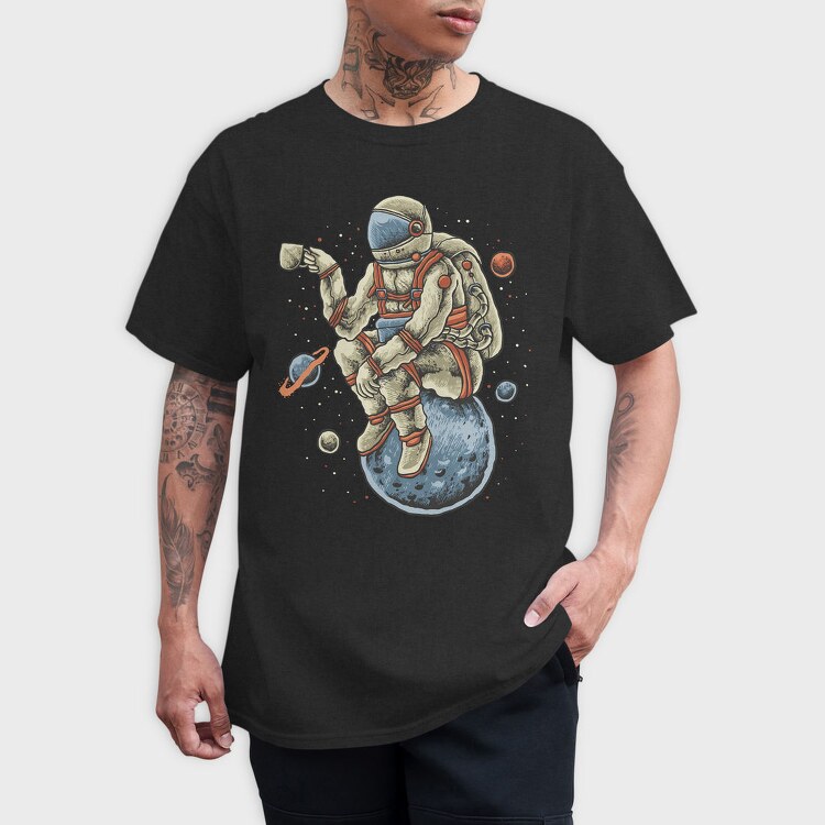 Astronaut Coffee Dreams, Tricou Barbati (Unisex)