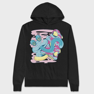 Trippy Frog, Hanorac Oversize Barbati (Unisex)