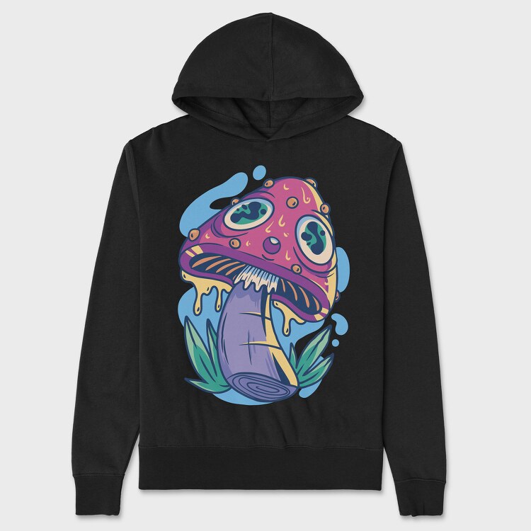 Trippy Mushroom, Hanorac Oversize Barbati (Unisex)