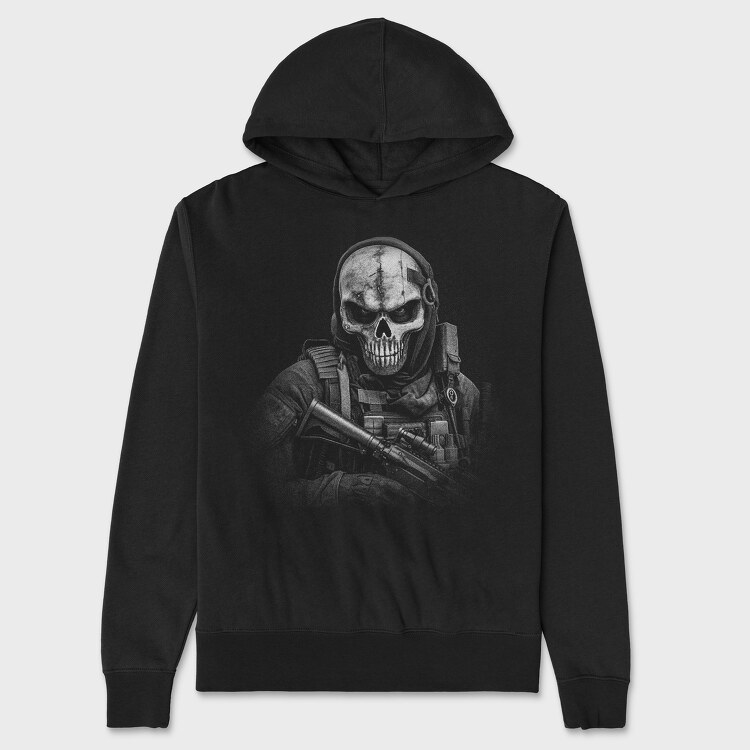 Skull Mask Special Forces, Hanorac Oversize Barbati (Unisex)