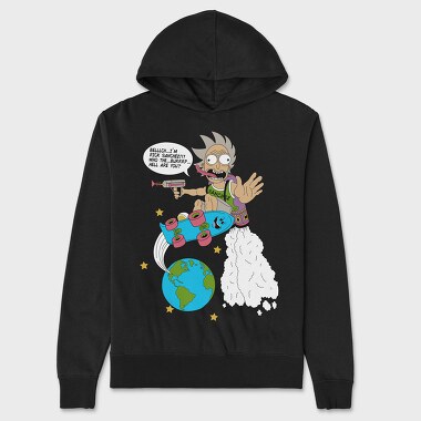 Rick and Morty 61, Hanorac Oversize Barbati (Unisex)