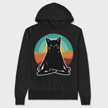 Yoga Cat 2, Hanorac Oversize Barbati (Unisex)