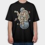 Astronaut Coffee Dreams, Tricou Oversize Barbati (Unisex)