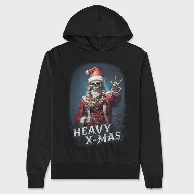 Heavy X Mas Christmas, Hanorac Oversize Barbati (Unisex)