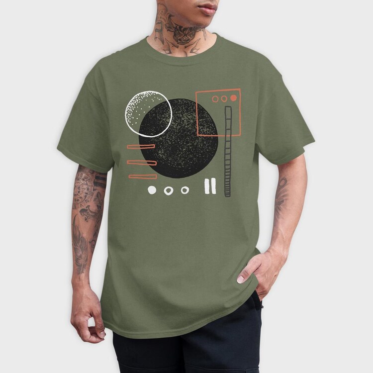 Abstract Organic, Tricou Barbati (Unisex)