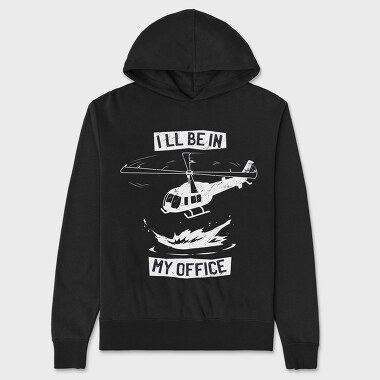 Helicopter Office, Hanorac Oversize Barbati (Unisex)