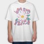 Peaceful Bloom Vibes, Tricou Oversize Barbati (Unisex)