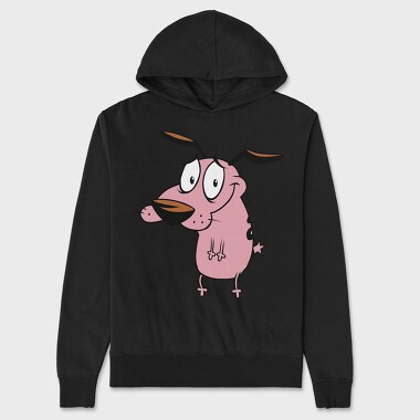 Cartoon Retro Courage the Cowardly Dog 5, Hanorac Oversize Barbati (Unisex)