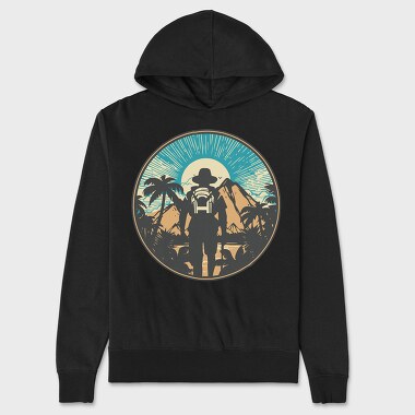 Hiking Palm Trees, Hanorac Oversize Barbati (Unisex)