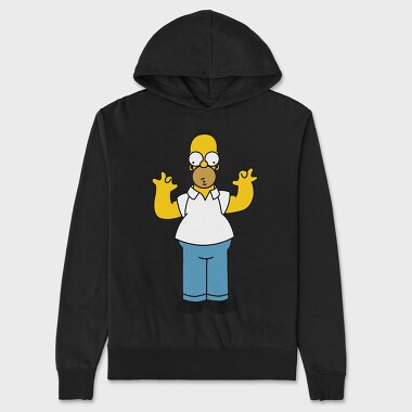 Homer Simpson 1, Hanorac Oversize Barbati (Unisex)