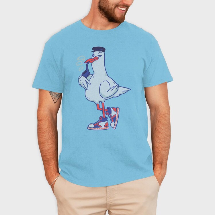 Cool Gull, Tricou Barbati (Unisex)