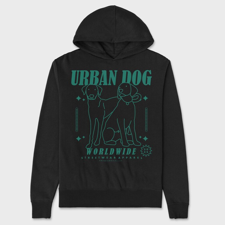 Urban Dog 2, Hanorac Oversize Barbati (Unisex)