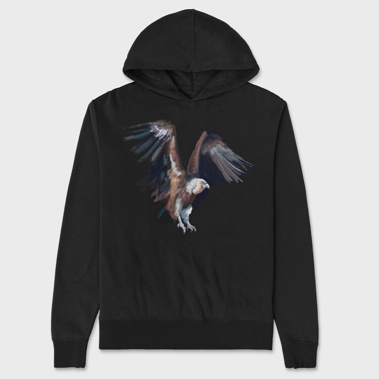 Vulture Painting, Hanorac Oversize Barbati (Unisex)