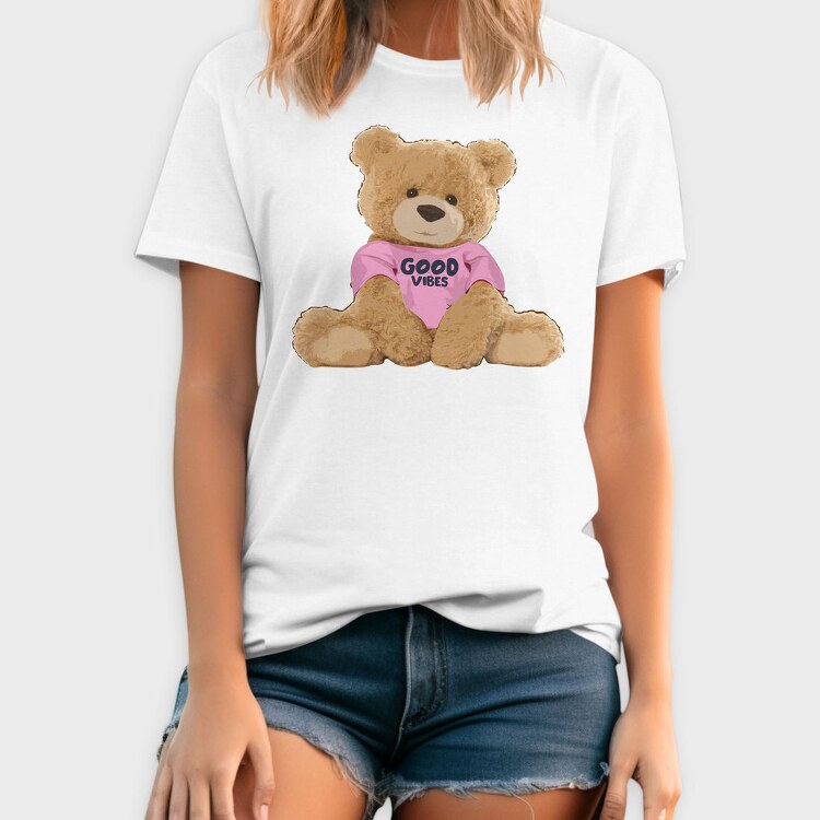 Good Vibes Teddy, Tricou Barbati (Unisex)