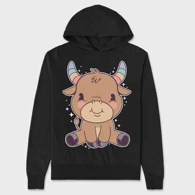 Cute Taurus, Hanorac Oversize Barbati (Unisex)