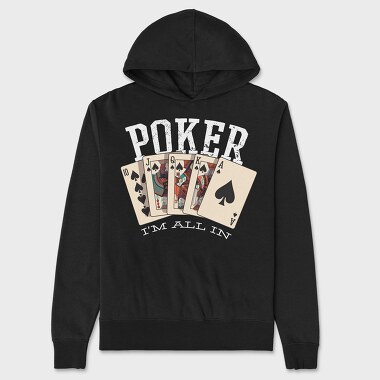 Poker, Hanorac Oversize Barbati (Unisex)