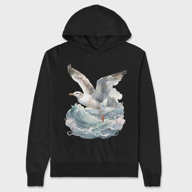 Flying Seagull 1, Hanorac Oversize Barbati (Unisex)