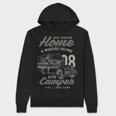 Retro Campers, Hanorac Oversize Barbati (Unisex)