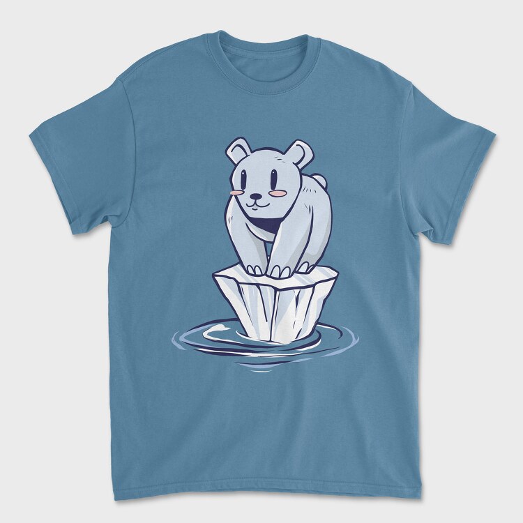 Tricou Barbati (Unisex), Polar Bear Alone