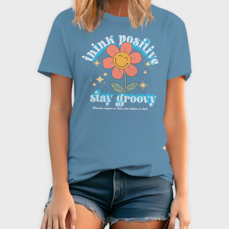 Groovy Flower Vibes, Tricou Barbati (Unisex)