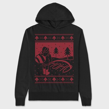 Ugly Sweater Hoho, Hanorac Oversize Barbati (Unisex)