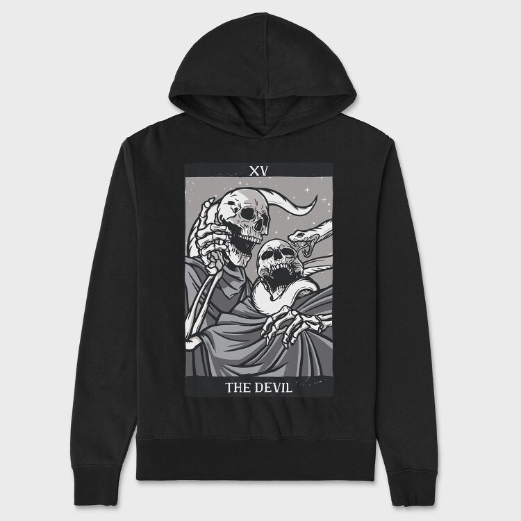 The Devil Card, Hanorac Oversize Barbati (Unisex)
