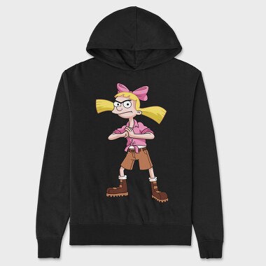 Cartoon Retro Hey Arnold 5, Hanorac Oversize Barbati (Unisex)