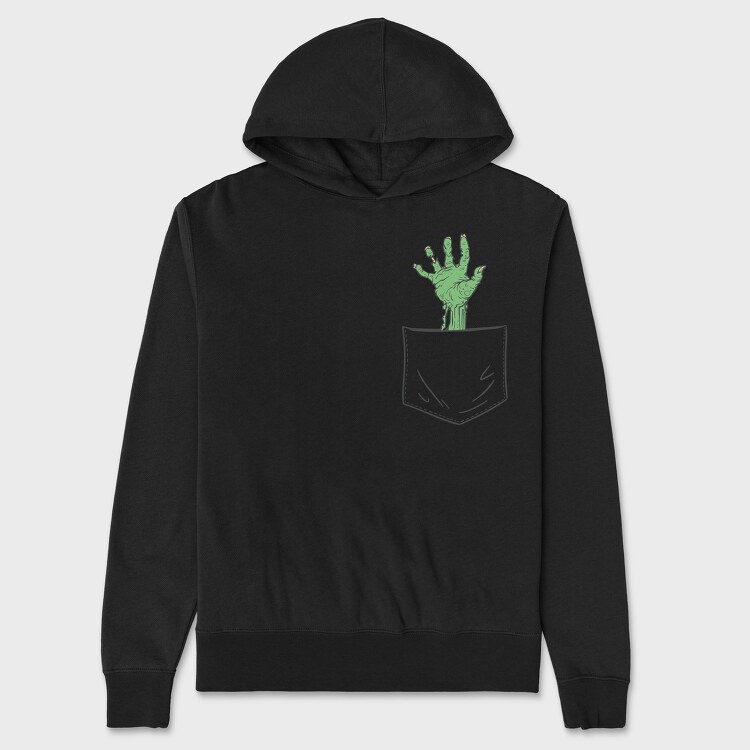 Zombie Hand Pocket, Hanorac Oversize Barbati (Unisex)