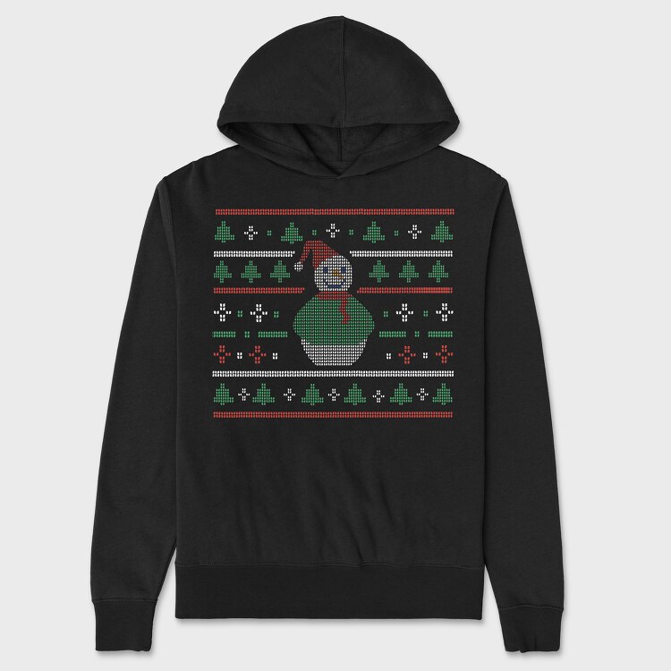 Uglysweater Snowman, Hanorac Oversize Barbati (Unisex)