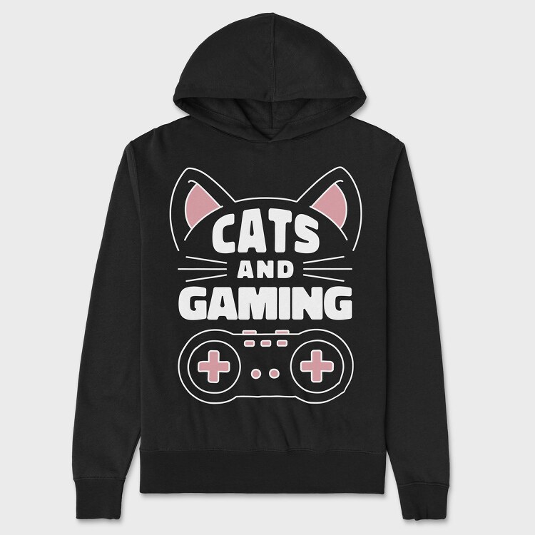 Cats and Gaming, Hanorac Oversize Barbati (Unisex)