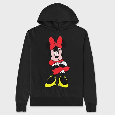 Cartoon Retro Minnie 5, Hanorac Oversize Barbati (Unisex)