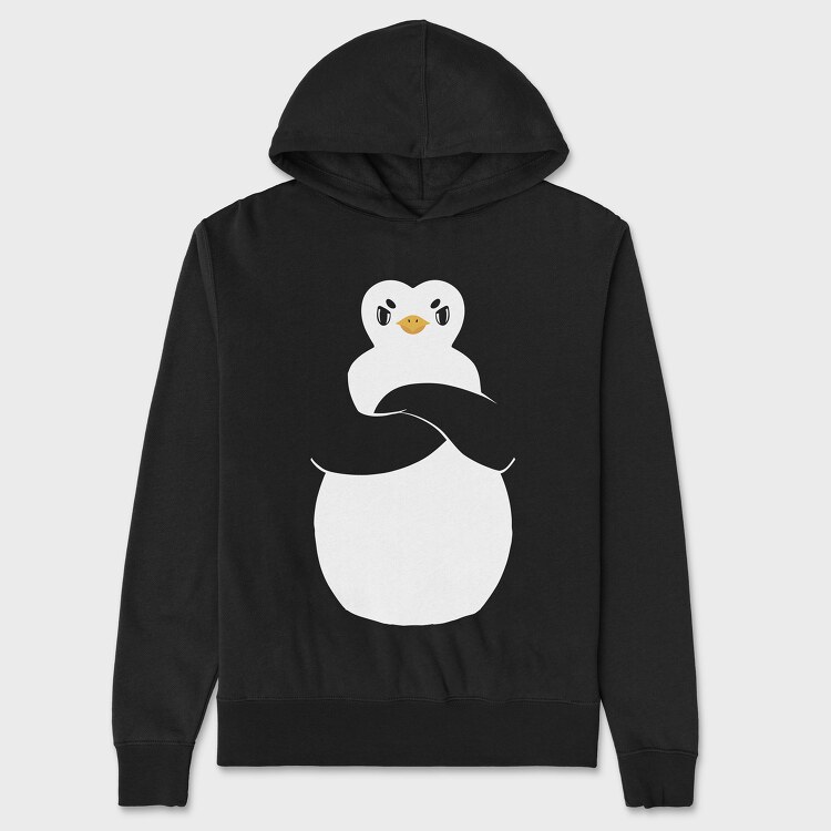 Angry Pinguin, Hanorac Oversize Barbati (Unisex)